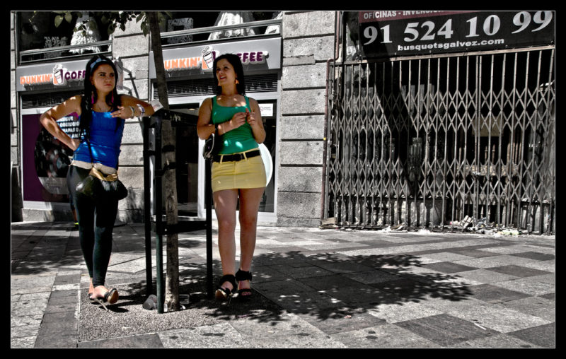 Telephones of Girls in Rincon de la Victoria, Andalusia